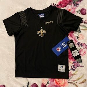 NFL Kids Black and Gold Saints Jersey 4T
